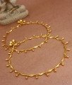 10.5 Inch Stylish One Gram Gold Anklet Hanging Beads Designs Shop Online ANKL1187