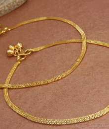 11 Inch Simple Daily Wear Gold Imitation Anklet Artificial Jewelry Collections ANKL1188