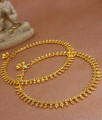 11 Inch Real Gold Pattern Gold Anklet Traditional Pattilu Designs For Womens ANKL1190