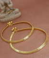 10 Inch Traditional Gold Plated Anklet Plain Designs Shop Online ANKL1191
