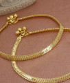 10 Inch Traditional Gold Plated Anklet Plain Designs Shop Online ANKL1191