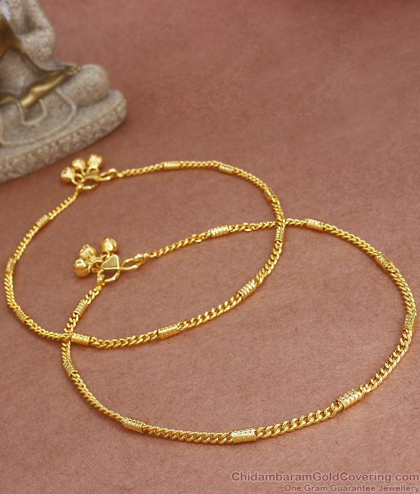 10 Inch Buy Light Weight Gold Imitation Anklet Chain Type Womens Kolusu ANKL1192 10 Inch Buy Light Weight Gold Imitation Anklet Chain Type Womens Kolusu ANKL1192