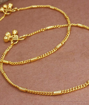 10.5 Inch Buy Light Weight Gold Imitation Anklet Chain Type Womens Kolusu ANKL1192