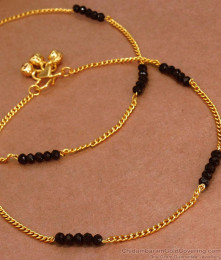 11 Inch New Tanmaniya Anklet Gold Payal Designs ANKL1201
