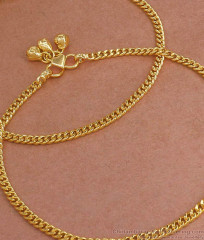 9 Inch Daily Wear Gold Payal Imitation Jewelry Design ANKL1208 9 Inch Daily Wear Gold Payal Imitation Jewelry Design ANKL1208