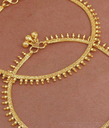 10.5 Inch Bridal One Gram Gold Anklet Designer Jewelry Online ANKL1243