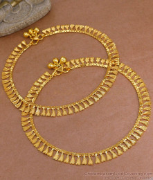 10.5 Inch Premium Forming Anklet Real Gold Collection Jewelry ANKL1262