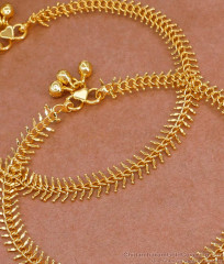 11 Inch Beautiful Micro Gold Plated Anklet Light Weight Design ANKL1268 11 Inch Beautiful Micro Gold Plated Anklet Light Weight Design ANKL1268