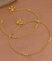 10.5 Inch Small Green Beads Gold Imitation Payal Light Weight Collections ANKL1276 10.5 Inch Small Green Beads Gold Imitation Payal Light Weight Collections ANKL1276