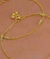 10.5 Inch Small Green Beads Gold Imitation Payal Light Weight Collections ANKL1276 10.5 Inch Small Green Beads Gold Imitation Payal Light Weight Collections ANKL1276