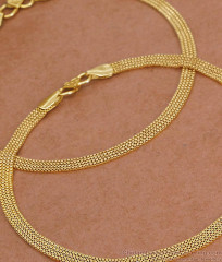 10.5 Inch Original Impon Anklet Without Stones Non Tarnish Daily Use ANKL1278 10.5 Inch Original Impon Anklet Without Stones Non Tarnish Daily Use ANKL1278