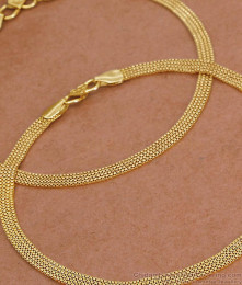 11.5 Inch Original Impon Anklet Without Stones Non Tarnish Daily Use ANKL1278