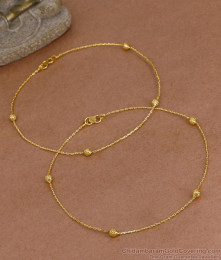 11.5 Inch Original Impon Anklet Regular Use Light Weight Design Shop Online ANKL1279