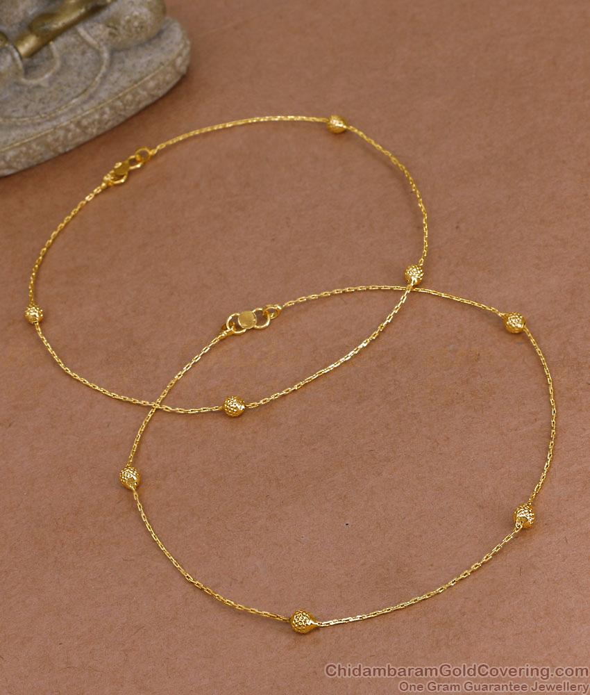 11.5 Inch Original Impon Anklet Regular Use Light Weight Design Shop Online ANKL1279