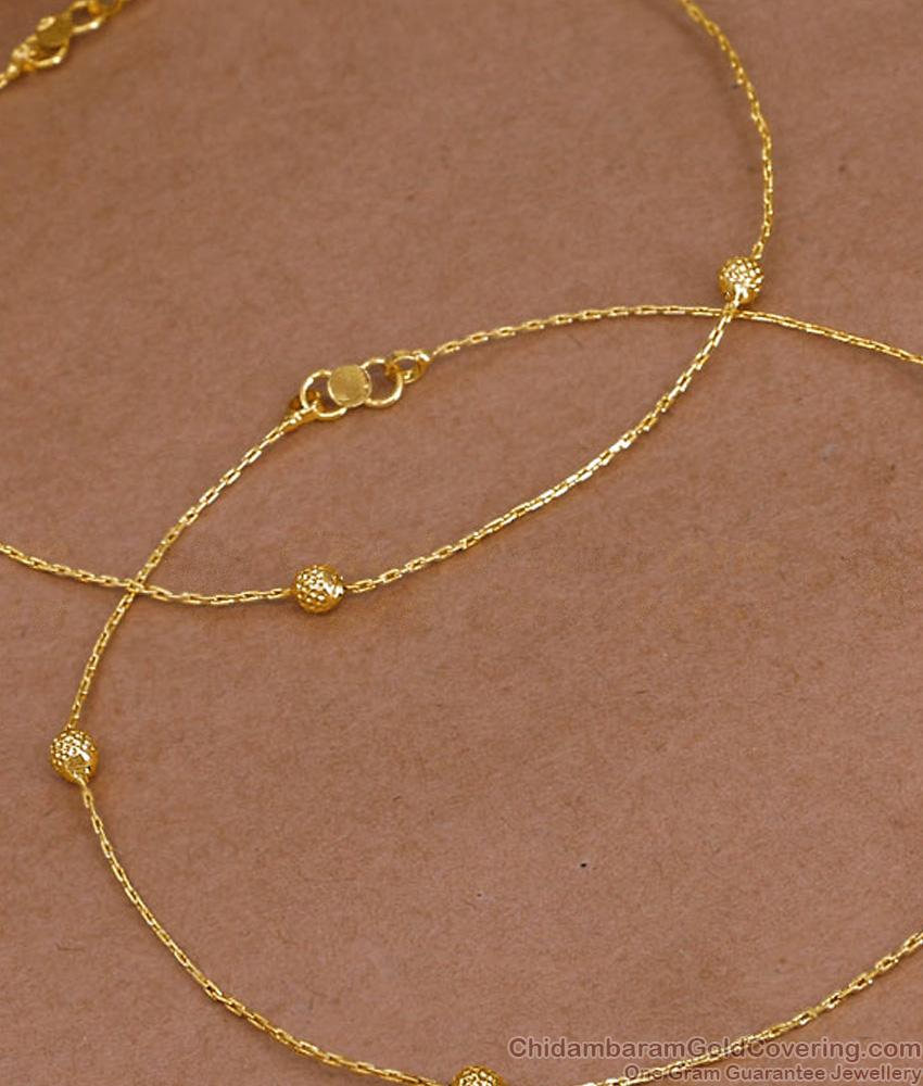 11.5 Inch Original Impon Anklet Regular Use Light Weight Design Shop Online ANKL1279