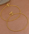 10.5 Inch Daily Wear Gold Imitation Payal Spiral Chain Design ANKL1281 10.5 Inch Daily Wear Gold Imitation Payal Spiral Chain Design ANKL1281
