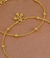 10.5 Inch Buy Plain One Gram Gold Beaded Anklet For Women ANKL1282 10.5 Inch Buy Plain One Gram Gold Beaded Anklet For Women ANKL1282