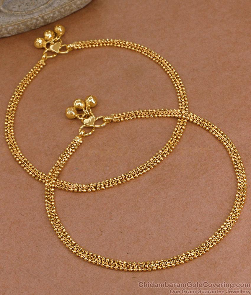 10 Inch New Arrival Gold Tone Daily Wear Anklet Beads Design ANKL1284 10 Inch New Arrival Gold Tone Daily Wear Anklet Beads Design ANKL1284