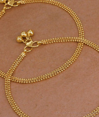 10 Inch New Arrival Gold Tone Daily Wear Anklet Beads Design ANKL1284