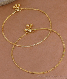 10 Inch High Quality Gold Covering Kolusu Design For Daily Use ANKL1286
