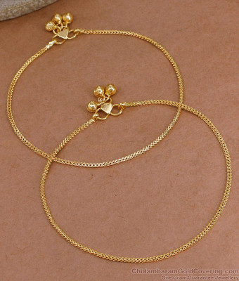 10 Inch High Quality Gold Covering Kolusu Design For Daily Use ANKL1286