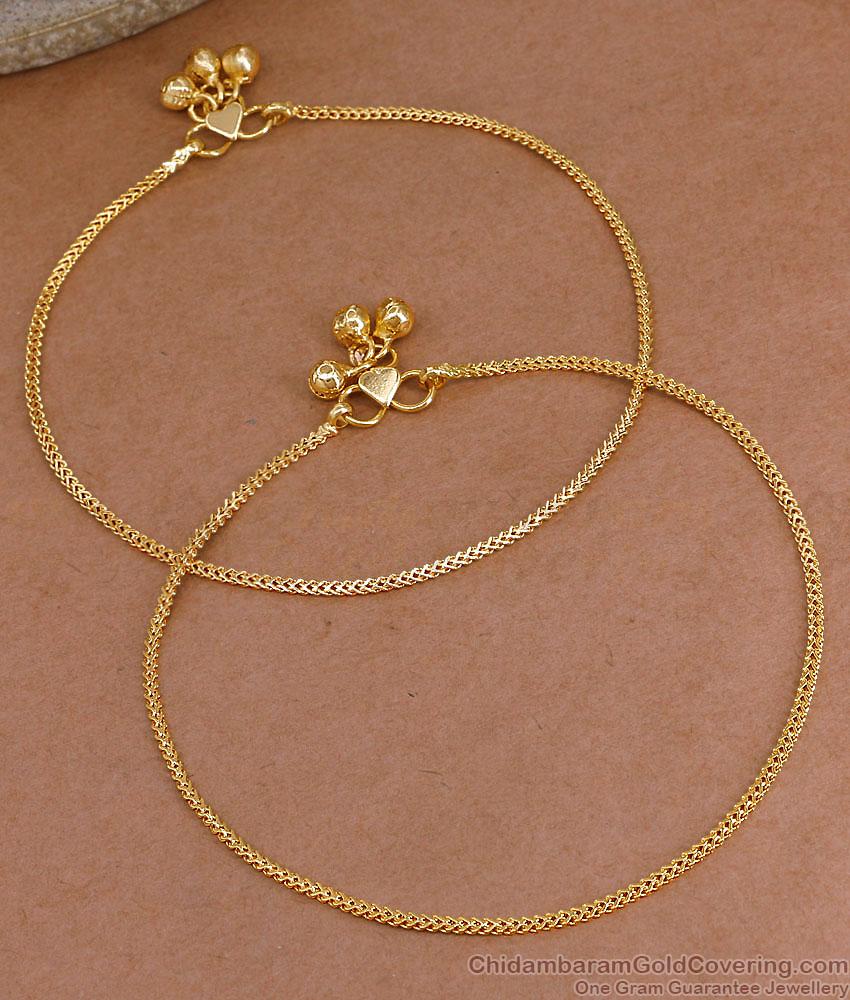 10 Inch High Quality Gold Covering Kolusu Design For Daily Use ANKL1286