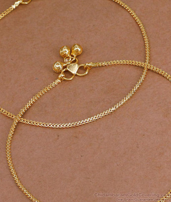 10 Inch High Quality Gold Covering Kolusu Design For Daily Use ANKL1286