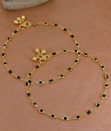 11 Inch Evil Eye Micro Gold Plated Anklet Collections For Daily Use ANKL1288