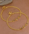 10.5 Inch Unique Floral Design Gold Imitatino Black Stone Anklet Shop Online ANKL1291 10.5 Inch Unique Floral Design Gold Imitatino Black Stone Anklet Shop Online ANKL1291