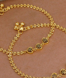 10.5 Inch Attractive Heart Design Gold Plated Anklet Evil Eye Jewelry ANKL1292 10.5 Inch Attractive Heart Design Gold Plated Anklet Evil Eye Jewelry ANKL1292