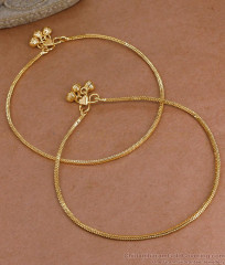 10.5 Inch Buy Light Weight Thin Gold Imitation Anklet Design Online ANKL1293