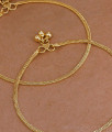 10 Inch Elegant Chain Design Micro Gold Plated Payal For Women ANKL1294