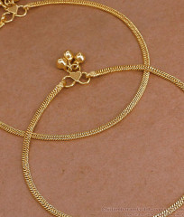 11 Inch Elegant Chain Design Micro Gold Plated Payal For Women ANKL1294 11 Inch Elegant Chain Design Micro Gold Plated Payal For Women ANKL1294