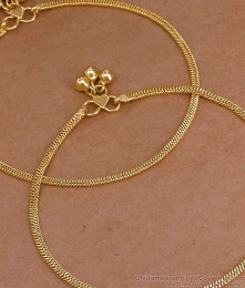11 Inch Elegant Chain Design Micro Gold Plated Payal For Women ANKL1294 11 Inch Elegant Chain Design Micro Gold Plated Payal For Women ANKL1294