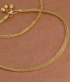 11 Inch 18K Gold Plated Braided Snake Chain Anklet Pair for Women ANKL1296 11 Inch 18K Gold Plated Braided Snake Chain Anklet Pair for Women ANKL1296