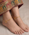 11 Inch 18K Gold Plated Braided Snake Chain Anklet Pair for Women ANKL1296 11 Inch 18K Gold Plated Braided Snake Chain Anklet Pair for Women ANKL1296