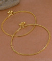 10 Inch Lightweight One Gram Gold Plated Anklet Set for Women ANKL1300 10 Inch Lightweight One Gram Gold Plated Anklet Set for Women ANKL1300