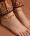 11.5 Inch Heavy Beaded Gold Plated Anklet Set for Women ANKL1301