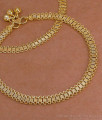 10 Inch Gold Plated Broad Flat Mesh Chain Anklet ANKL1302 10 Inch Gold Plated Broad Flat Mesh Chain Anklet ANKL1302