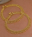 10 Inch Heavy 1 Gram Gold Polish Tassel Drop Payal Pair ANKL1303 10 Inch Heavy 1 Gram Gold Polish Tassel Drop Payal Pair ANKL1303