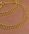 10 Inch Heavy 1 Gram Gold Polish Tassel Drop Payal Pair ANKL1303 10 Inch Heavy 1 Gram Gold Polish Tassel Drop Payal Pair ANKL1303