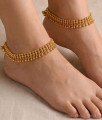 10.5 Inch Heavy Salangai Gold Plated Chain Anklet Set Online ANKL1304 10.5 Inch Heavy Salangai Gold Plated Chain Anklet Set Online ANKL1304