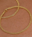 11 Inch Handcrafted 5 Metal Impon Mesh Chain Daily Wear Kolusu ANKL1308 11 Inch Handcrafted 5 Metal Impon Mesh Chain Daily Wear Kolusu ANKL1308