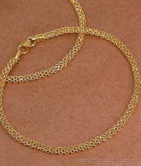 11 Inch Handcrafted 5 Metal Impon Mesh Chain Daily Wear Kolusu ANKL1308