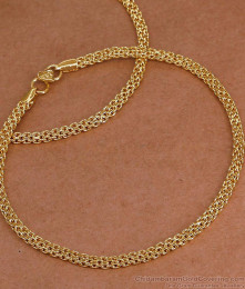 11 Inch Handcrafted 5 Metal Impon Mesh Chain Daily Wear Kolusu ANKL1308 11 Inch Handcrafted 5 Metal Impon Mesh Chain Daily Wear Kolusu ANKL1308