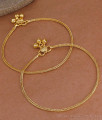 10 Inch Aympon Slim Square Chain Anklet Heart Charm Ghungroo ANKL1309