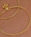 10 Inch Aympon Slim Square Chain Anklet Heart Charm Ghungroo ANKL1309