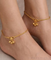10 Inch Aympon Slim Square Chain Anklet Heart Charm Ghungroo ANKL1309