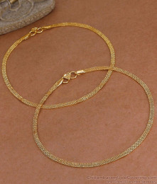 11 Inch Daily Wear Impon Panchaloha Flat Mesh Anklet ANKL1311 11 Inch Daily Wear Impon Panchaloha Flat Mesh Anklet ANKL1311