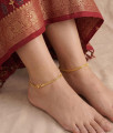 11 Inch Daily Wear Impon Panchaloha Flat Mesh Anklet ANKL1311